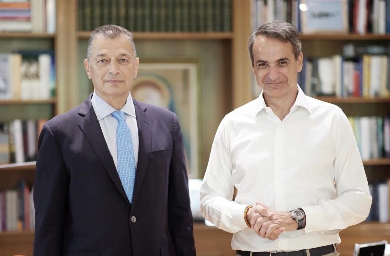 Ο Κυριάκος Μητσοτάκης στην εκδήλωση για την υποψηφιότητα του Αλκιβιάδη Στεφανή στην Περιφέρεια Βορείου Αιγαίου