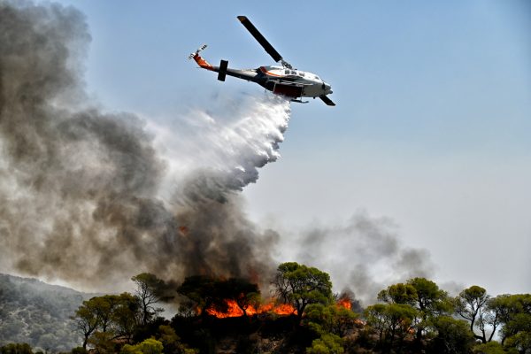 Βοιωτία: Μεγάλη φωτιά σε δασική έκταση στην Υλίκη - Επιχειρούν και εναέρια μέσα