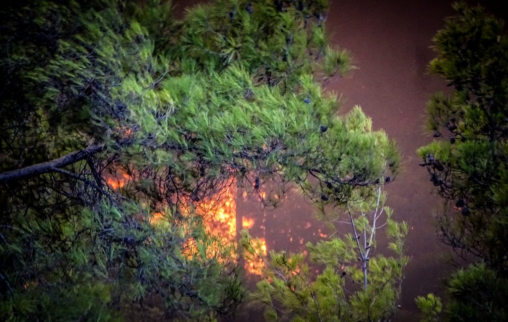 Φωτιά στην Ρόδο: Φωτογραφία από δορυφόρο δείχνει το μέγεθος της καταστροφής