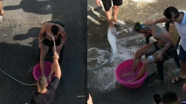 Γάμος στην Κρήτη: Έδεσαν τον γαμπρό με tire up, τον έπλυναν με βούρτσες και έριξαν ρύζι με τα… τσουβάλια