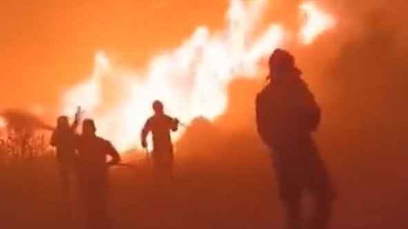 Φωτιά στη Ρόδο: Συγκλονιστικά βίντεο - Η μάχη των πυροσβεστών με τις φλόγες στα Λάερμα