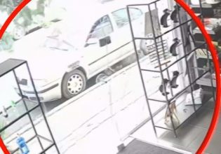 Νέα Αγχίαλος: Η στιγμή που το ωστικό κύμα της έκρηξης διαλύει την τζαμαρία καταστήματος – Βίντεο ντοκουμέντο