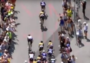 Γύρος της Γαλλίας: Χάος προκάλεσε ένας θεατής για να βγάλει selfie