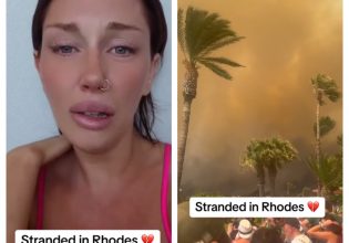 Φωτιά στη Ρόδο: Τα δάκρυα Βρετανίδας μετά τη διάσωσή της – Το «ευχαριστώ» σε Έλληνα κάτοικο