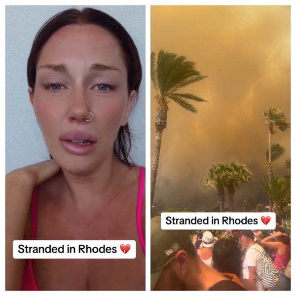 Φωτιά στη Ρόδο: Τα δάκρυα Βρετανίδας μετά τη διάσωσή της – Το «ευχαριστώ» σε Έλληνα κάτοικο