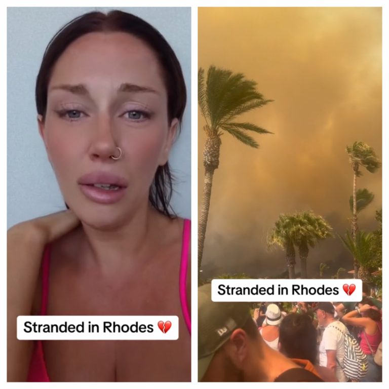 Φωτιά στη Ρόδο: Τα δάκρυα Βρετανίδας μετά τη διάσωσή της – Το «ευχαριστώ» σε Έλληνα κάτοικο