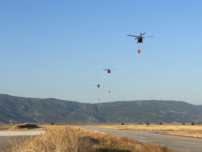 Φωτιά στη Μαγνησία: Τρία αμερικάνικα Blackhawk συνέδραμαν – Οι ελληνικές ευχαριστίες