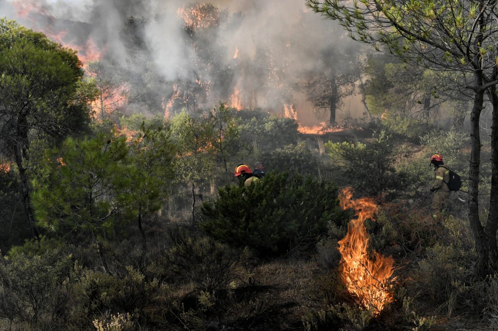 Συναγερμός για φωτιά στη Μυτιλήνη – Πνέουν ισχυροί άνεμοι στην περιοχή
