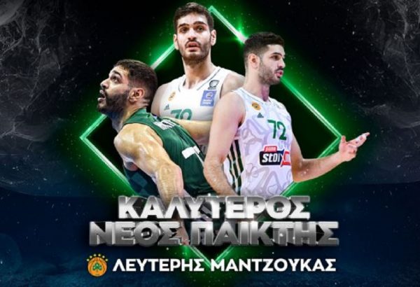 Basket League: Καλύτερος νέος και πιο βελτιωμένος παίκτης ο Μαντζούκας