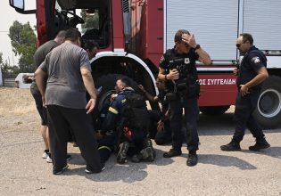 Νέα Πέραμος: Πυροσβέστης λιποθύμησε από εξάντληση