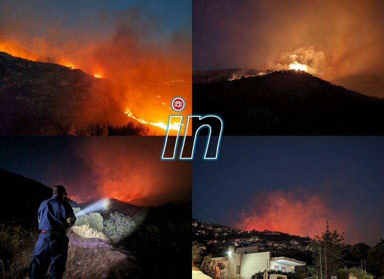 Φωτιές: Δύσκολη η νύχτα στα πύρινα μέτωπα σε Ανατ. Αττική, Λουτράκι και Δερβενοχώρια
