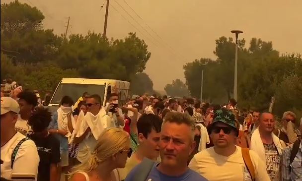 Ρόδος: Συγκλονιστικό βίντεο από την εκκένωση στο Κιοτάρι