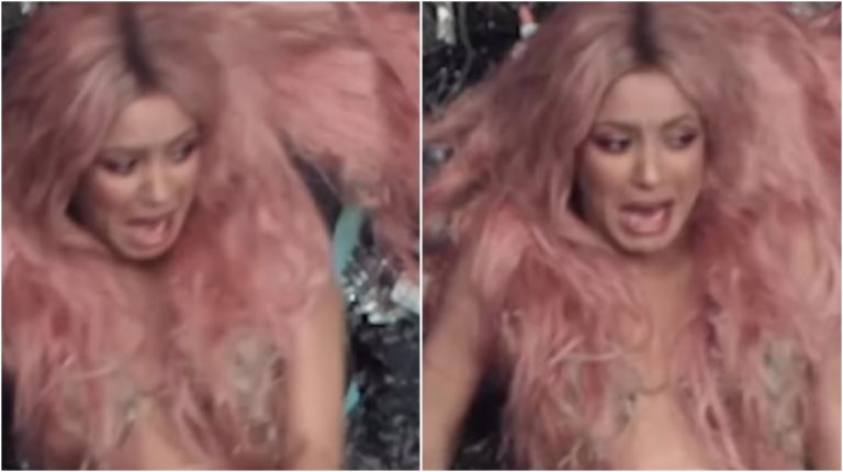 Σακίρα: Η στιγμή που αρουραίος πάει να περπατήσει πάνω της και εκείνη ουρλιάζει