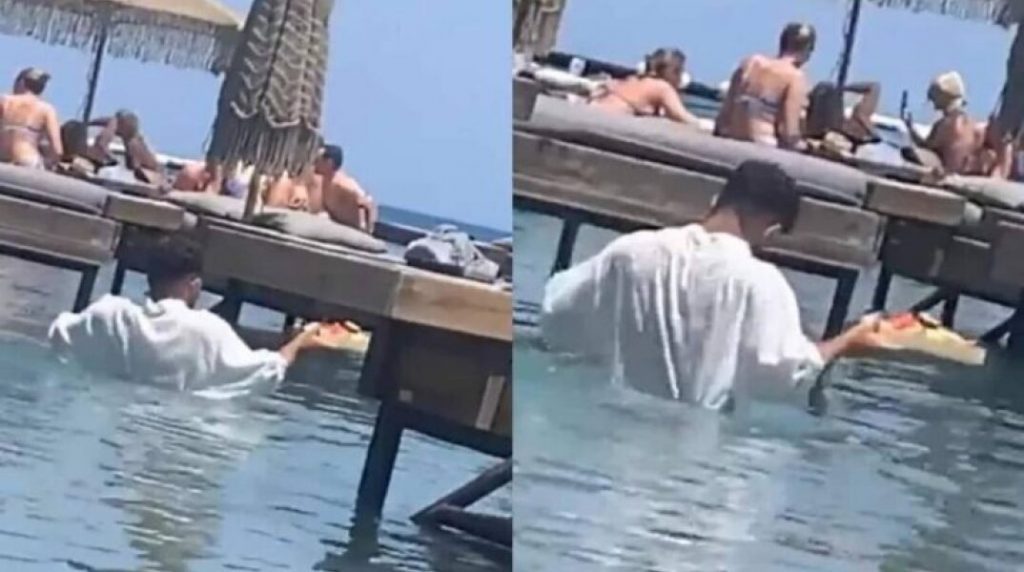 Σερβιτόρος στη Ρόδο: «Η στολή είναι αδιάβροχη, δεν είναι κατάχρηση τα τραπεζάκια» λέει ο ιδιοκτήτης του beach bar