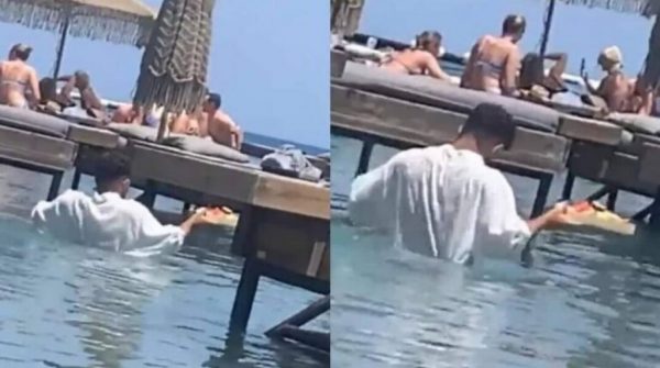 Σερβιτόρος στη Ρόδο: «Η στολή είναι αδιάβροχη, δεν είναι κατάχρηση τα τραπεζάκια» λέει ο ιδιοκτήτης του beach bar