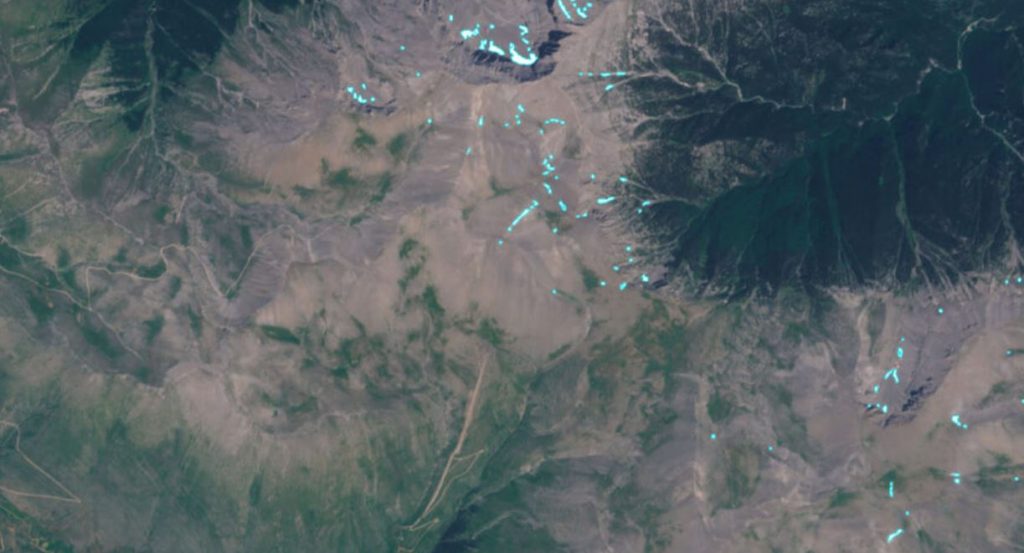 Χιονούρες στα βουνά της Ελλάδας στα μέσα Ιουλίου κατέγραψε ο δορυφόρος Sentinel2