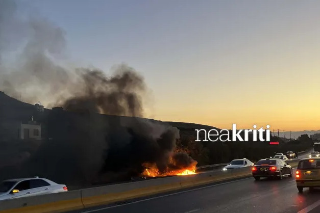 Κρήτη: Παρανάλωμα του πυρός γουρούνα επί του ΒΟΑΚ - Σώοι οι επιβαίνοντες