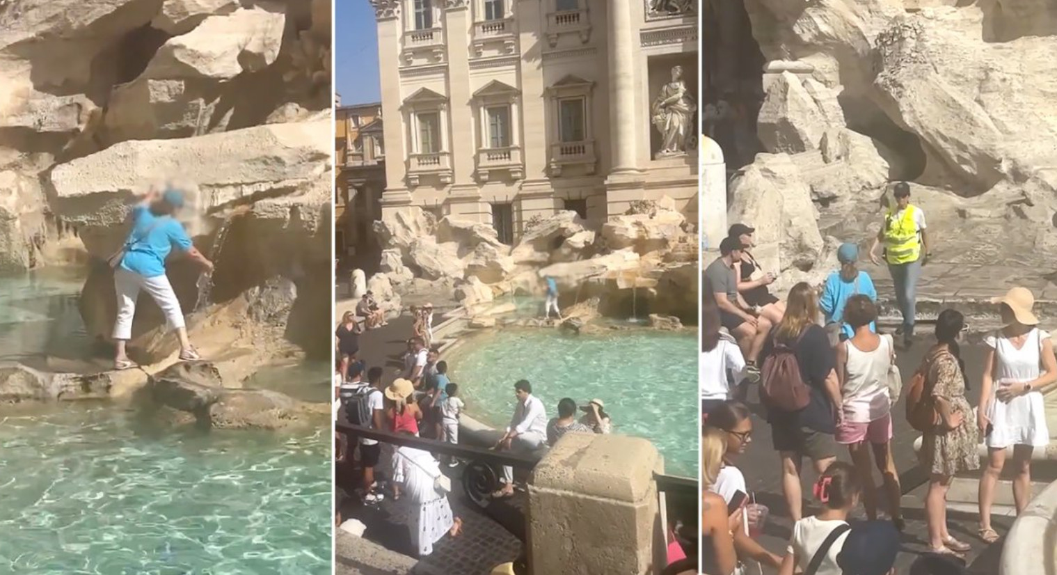 Ρώμη: Τουρίστρια μπήκε ατάραχη στη Φοντάνα ντι Τρέβι για να... γεμίσει με νερό το μπουκάλι της