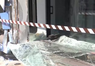 Τροχαίο ατύχημα στη Λεωφόρο Κηφισίας – Ι.Χ έπεσε σε τζαμαρία καταστήματος