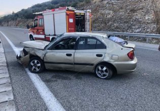 Σοβαρό τροχαίο ατύχημα στην Ιόνια Οδό – Τριμελής οικογένεια οι επιβαίνοντες στο Ι.Χ
