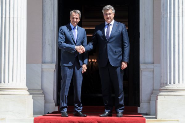 Συνάντηση Μητσοτάκη με τον Κροάτη πρωθυπουργό – Τι συζήτησαν για Νέα Φιλαδέλφεια και Κροάτες χούλιγκανς