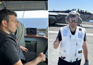 Σελτζούκ Μπαϊρακτάρ: Ο γαμπρός του Ερντογάν επιθεώρησε το μεγαλύτερο αμερικάνικο αεροπλανοφόρο στον κόσμο