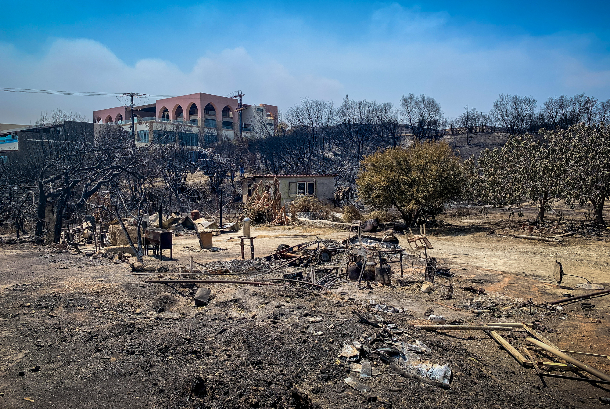 Φωτιά στην Ρόδο: Ολοκληρώθηκε η καταγραφή των ζημιών
