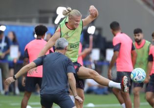 Τα αστέρια της Μάντσετσερ Σίτι στο Καραϊσκάκη (pics & vid)