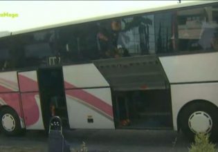 Φωτιά σε τουριστικό λεωφορείο στη Θεσσαλονίκη