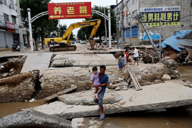 Φονικές πλημμύρες στην Κίνα: Στους 29 οι νεκροί στη Χεμπέι