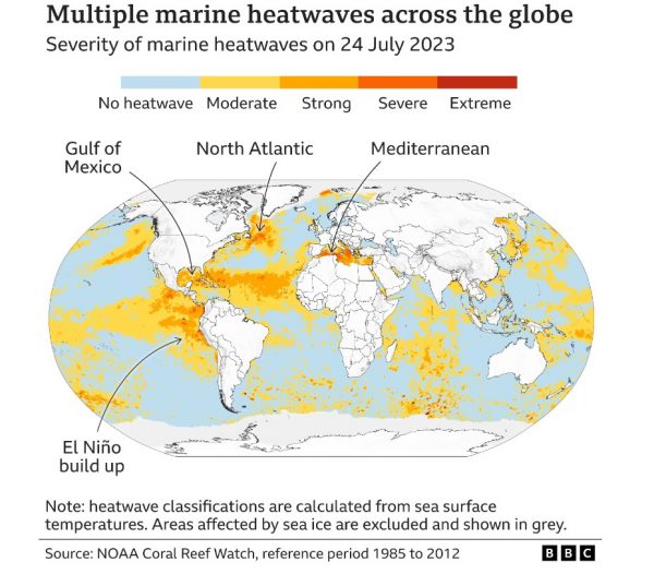 Κλιματική αλλαγή: Έσπασε το ρεκόρ θερμοκρασίας των ωκεανών νωρίτερα από τις προβλέψεις