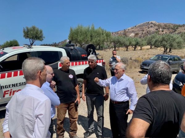 Η ΚΕΔΕ στις πληγείσες περιοχές του νησιού της Ρόδου
