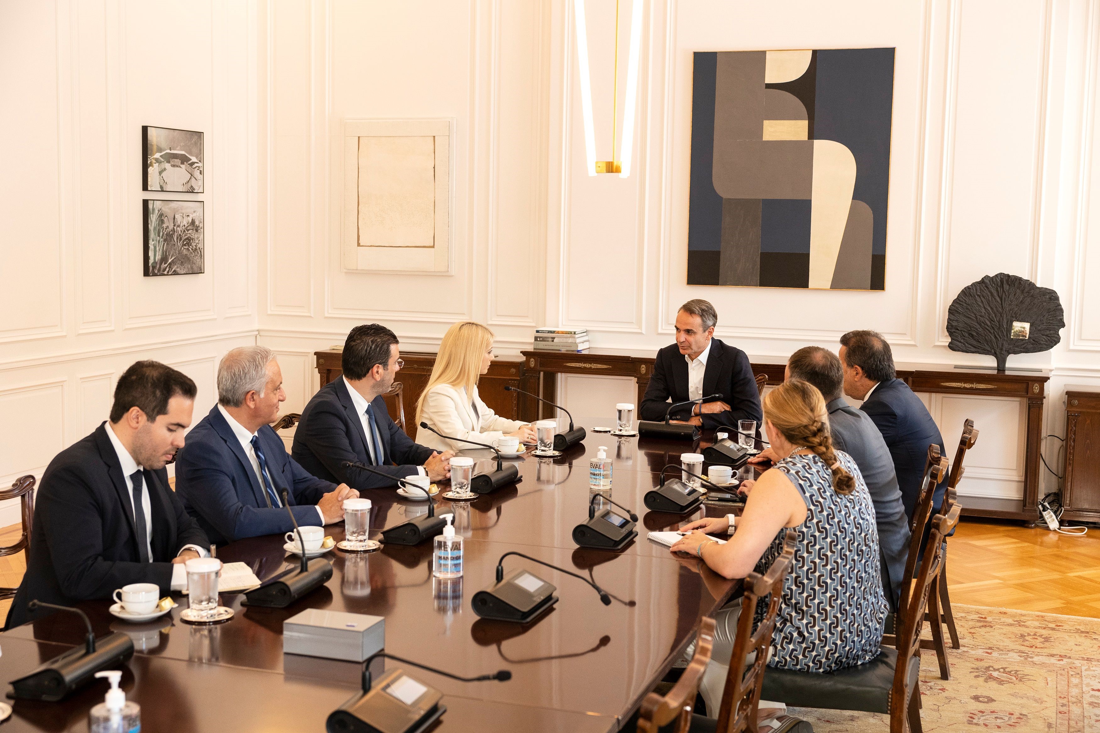 Κυπριακό και ενεργειακή συνεργασία στη συνάντηση Μητσοτάκη – Δημητρίου