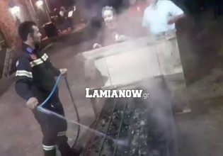 Λαμία: Η Πυροσβεστική κλήθηκε να σβήσει ψησταριά με σουβλάκια
