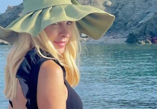 Ελένη Μενεγάκη: Απόδραση στο Μεγανήσι μετά την Άνδρο