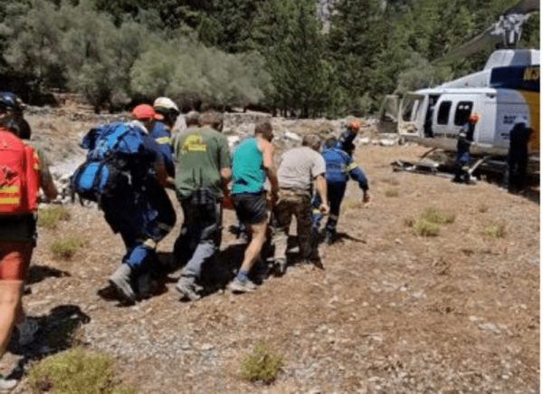 Φαράγγι της Σαμαριάς: Καρέ-καρέ η διάσωση του 45χρονου Ισπανού