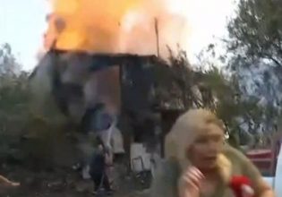 Φωτιά στην Αλεξανδρούπολη: Έκρηξη σε σπίτι σε ζωντανή μετάδοση – Κινδύνευσε τηλεοπτικό συνεργείο