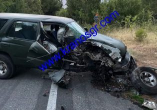 Τροχαίο με στρατιωτικό τζιπ στη Θεσσαλονίκη – Ένας τραυματίας