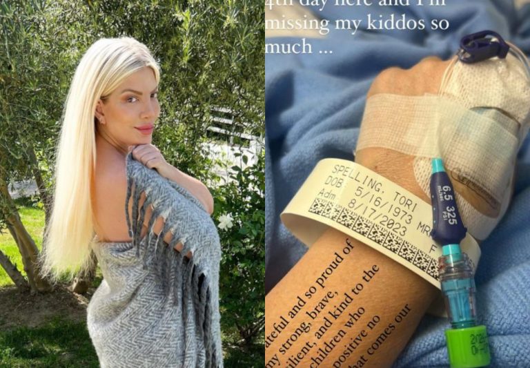 Τόρι Σπέλινγκ: Πήρε εξιτήριο από το νοσοκομείο – Η μυστηριώδης ασθένεια που την ταλαιπωρεί