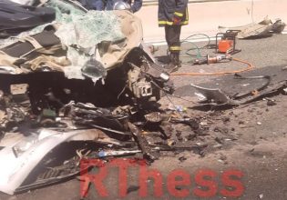 Σφοδρό τροχαίο με δύο νεκρούς στη Θεσσαλονίκης – Σερρών – Δείτε φωτογραφίες