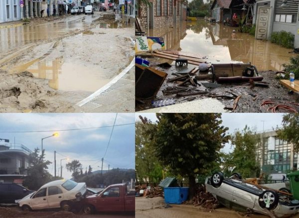 Κακοκαιρία Elias: Αποκαλυπτικό βίντεο με την παράσυρση εν κινήσει αυτοκινήτου στο κέντρο του Βόλου