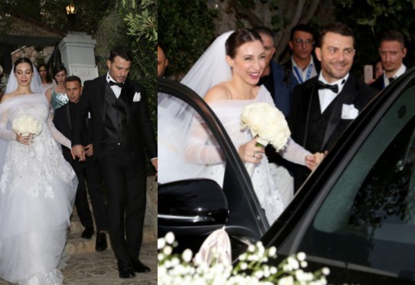 Οι πρώτες εικόνες από τον γάμο του Γιώργου Αγγελόπουλου με την Δήμητρα Βαμβακούση