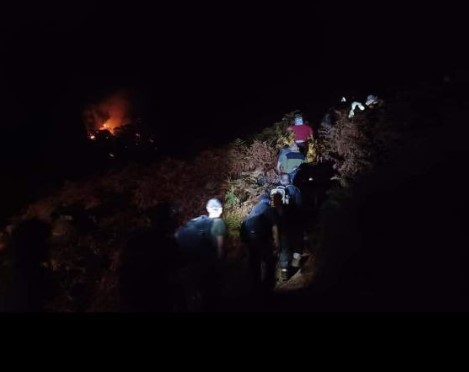 Φωτιά στην Σαμοθράκη: Πυρκαγιά σε δύσβατη ορεινή περιοχή