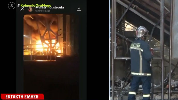 Φωτιά στο Μετρό Πειραιά: Πυρκαγιά στις κυλιόμενες σκάλες
