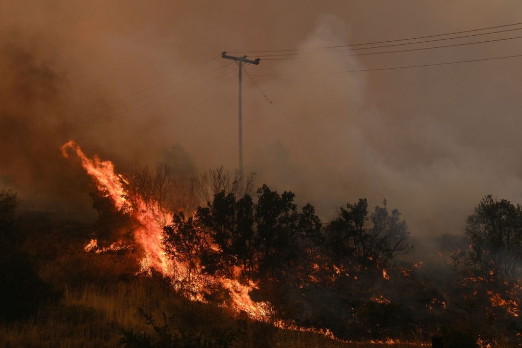Φωτιά στη Σταμάτα: Μεγάλη κινητοποίηση της Πυροσβεστικής – Ήχησε το 112