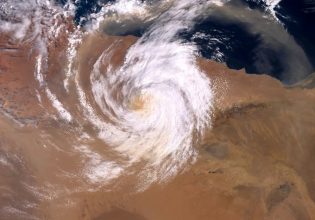 Εντυπωσιακή δορυφορική εικόνα δείχνει την κακοκαιρία Daniel πάνω από τη Σαχάρα