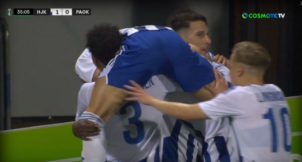 Γκολ για την Ελσίνκι (1-0)