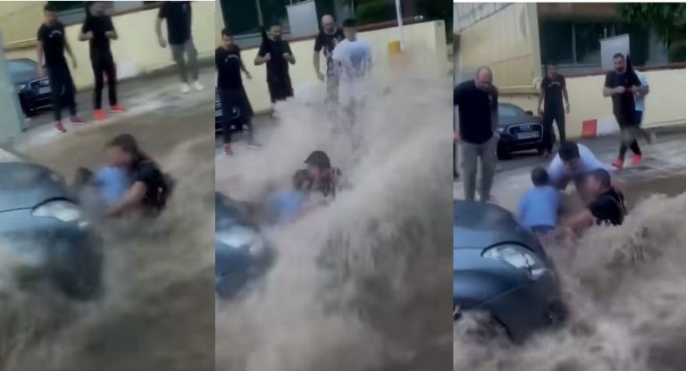 Κακοκαιρία Daniel: Παρασύρθηκε από ορμητικά νερά στον Ευαγγελισμό  – Τον έσωσαν περαστικοί