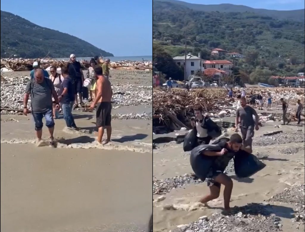 Κακοκαιρία: Απίστευτες εικόνες από το Χορευτό Πηλίου – Κάτοικοι εγκαταλείπουν το χωριό