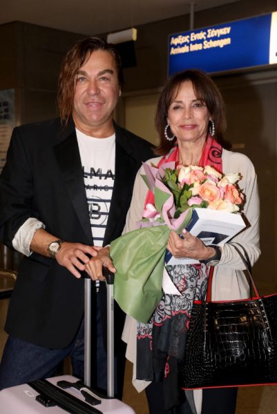 Ο Τρύφωνας Σαμαράς υποδέχεται την Κορίνα Τσοπέη